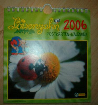 Postkarten Kalender Löwenzahn 2006