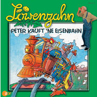 peter Lustig gezeichnet mit einer Eisenbahn